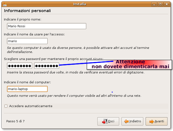 password